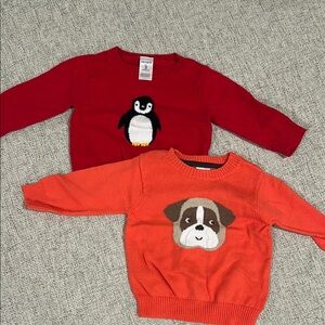 Carter's Orange Dog Sweater